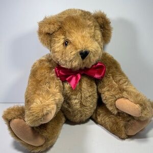 Vermont Teddy Bear 1997 Jointed Suede Paws and Nose Vintage Authentic